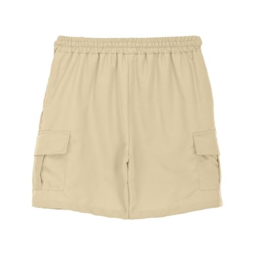 Preppy Boys Summer Casual Cargo Shorts Elastic Waist 𝐃rawstring Hiking Shorts with Pockets Athletic Baby Fall Clothes3