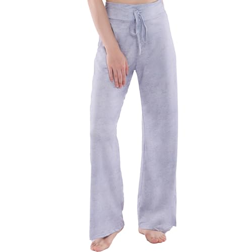 Image of NEWCOSPLAY Women's Comfy Pajama Pants Casual Drawstring Palazzo Lounge Wide Leg Pants
