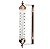 Outside Thermometer with Bronze Effect Design - Stylish Outdoor Thermometer Waterproof Suitable for Outside Wall Greenhouse Garage