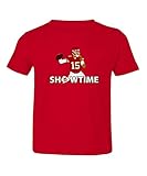 Baku Apparel Kansas City Mahomes MVP Showtime Little Kids Girls Boys Toddler T-Shirt (Red, 4T)