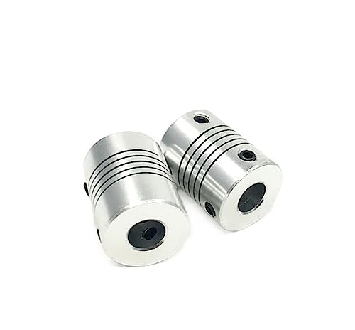 Rigid coupling,Stainless steel rigid coupling 2pcs D16L20 Flexible Coupling Coupler Shaft Couplings 3D Printer Stepper Motor(3x5mm)
