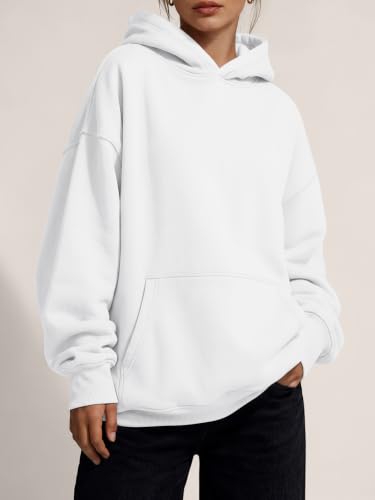 Image of Trendy Queen Women Oversized Hoodies Fall Outfits | Gentle Skin Feel, Aesthetic Drop Shoulder, Large Kangaroo Pocket, Seamless Daily Outfit Match
