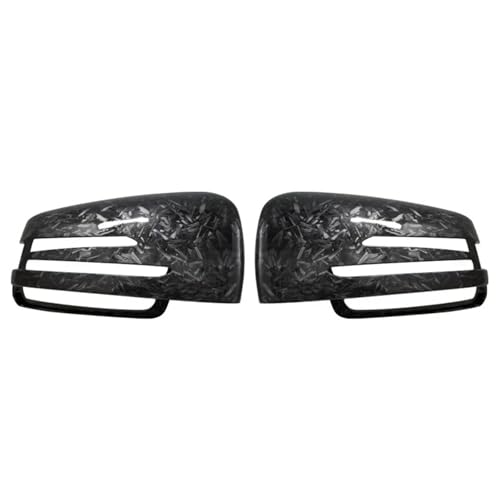 �A���_�[�~���[�J�o�[�Z�b�g ���A�r���[�~���[�J�o�[ �����Z�f�X�x���c W204 E W212 W176 W246 CLS C218 GLA X156 ABS �J�[�{���t�@�C�o�[ �O���X�u���b�N�K��(Forged Carbon Look)