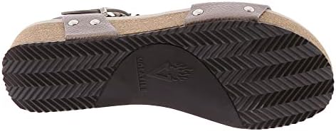 VOLATILE Women's Multi Strap Sandal Wedge, Pewter, 7 | Image 2