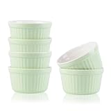 Creme Brulee Schälchen 6 Stück, 200 ml Souffle Förmchen Backofenfest,...