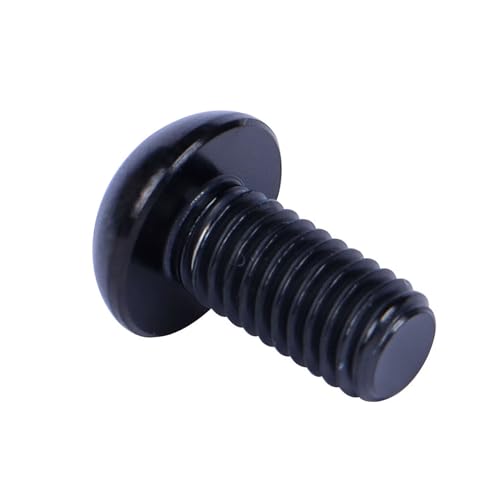 Image of 6PCS Titanium Bike Screw M5x10mm Bicycle Disc Brakes Rotor Bolts Torx T25 Head (Black)