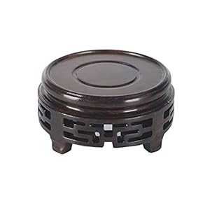 lekbakken voor plantenpotten Ebony Vaas Base Patroon Kleine Theepot Boeddha Standbeeld Ronde Base Odd Stone Bonsai…