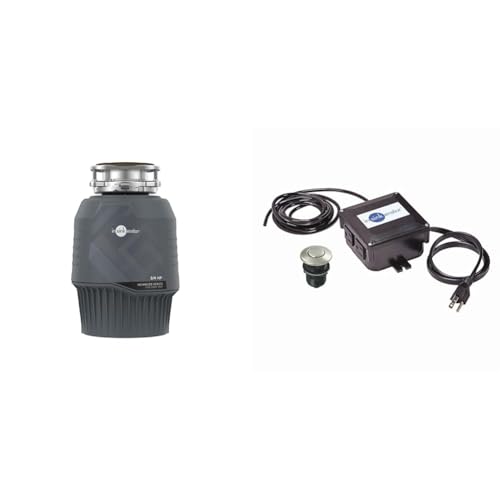 Image of InSinkErator EVOLUTION 0.75HP 3 /4 HP, Advanced Series EZ Connect Continuous Feed Food Waste Garbage Disposal, Gray & STS-OOSN Garbage-disposals, Satin Nickel