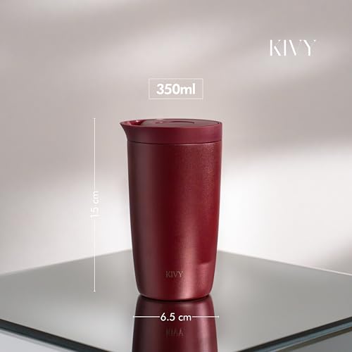 KIVY Thermobecher 350 ml - 6h Heiß | 24h Kalt - Spülmaschinenfest -BPA-Frei – Bild 3