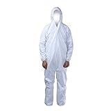 Cleaing Microporous Disposable Coveralls 2 Pack Paint Suit Protection with Elastic Cuffs, Ankles and Hood