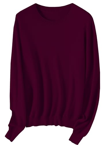 SANGTREE Women's Sweaters Crewneck Long Sleeve Soft Knit Pullover Jumper Tops Casual Fall Sweaters2
