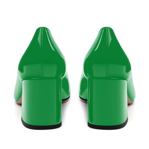 Women's Pumps, Round Toe High Heels, Fashion Chunky Heels Shoes for Women4