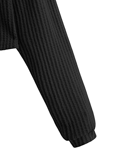 Image of SweatyRocks Women's Long Sleeve Button Front V Neck Soft Cardigan Sweaters