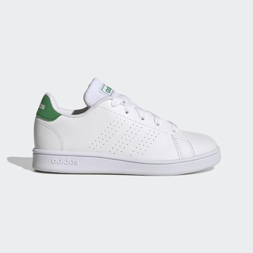 Adidas Unisex-Child Advantage FTWR White/Green/Core Black 5 Big Kid by adidas - Used condition - Image 3
