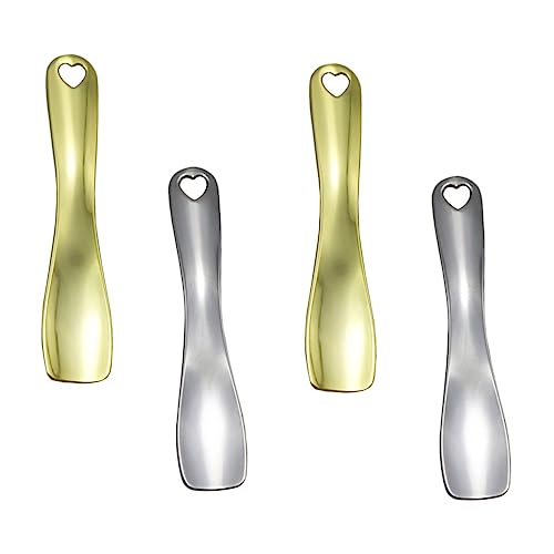 Beaupretty 4pièces Cuillère à Crème Pour Visage Cuillère à Crème Pours Yeux Outil De Maquillage De Zinc Facile à Nettoyer Ranger