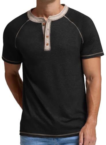 Image of Sailwind Mens Henley Long /Short Sleeve T-Shirt Cotton Casual Shirt