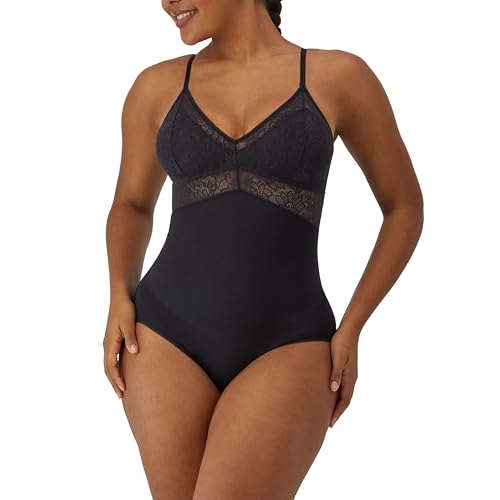 Maidenform Womens Shapewear, Tame Your Tummy Lace Shapewear, Firm Tummy Control, Wireless Shapewear Bodysuit