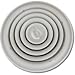 Shoemaker 90-10 10" Round Step Down Diffuser - White