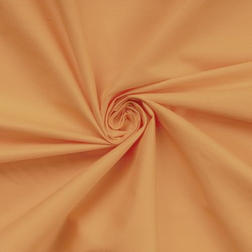 Drap-housse 140x200 coton orange lit double XL bonnet 30 cm lavable
