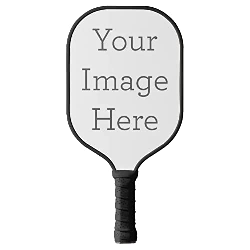 TigerTail Sports Custom Pickleball Paddle – Fiberglass/Carbon Fiber, USA Pickleball Approved, Personalized with Polypropylene Honeycomb Core & Ergonomic Leather Grip (Black)