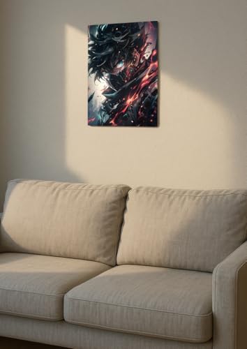 Image of NIJUKA Anime Printed A4 Size Metal sheet Poster For Home And Room Decoration | For Anime Art Fans Boys And Girls (Hero Name Deku)