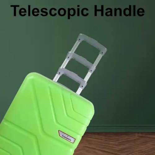 Image of Trumpkin Suitcase 360 Degree Small Suitcase /Cabin-Luggage / 22 inch inch /Size 55 cm /Hard-Sided Luggage Trolley Bag /Model-Z / 360 Rotating / 8 Wheels (Parrot Green)
