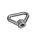 heyous 4PCS Silver Stainless Steel M8 Ring Nut Lifting Equipment Fastener Suitable for Marine Engineering Machinery Industry Home Renovation