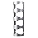 HAOZHAO 4 Bottles Creative Stainless Steel Wall Mounted Red Wine Holder Wine Bottle Storage Rack Storage Shelf Holders (Color : Silver)