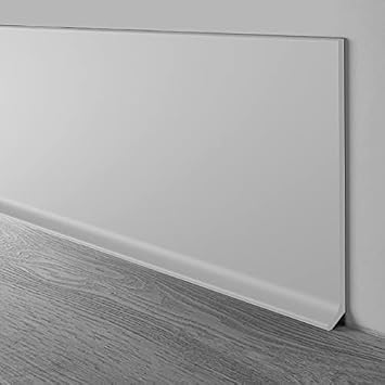 PRO FLEX White Vinyl Wall Base 6 in X 80 ft - Strong Peel and Stick Adhesive Baseboard Trim - Scratch Resistant, Flexible Baseboard Molding Trim with Toe - Self Adhesive Molding, Easy Install
