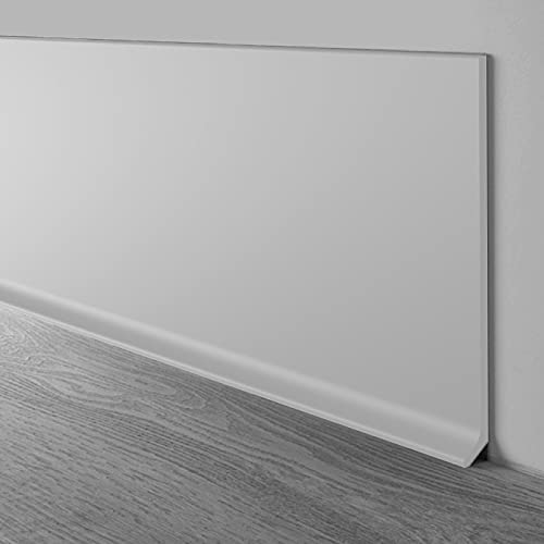 PRO FLEX White Vinyl Wall Base 4 in X 20 ft - Strong Peel and Stick Adhesive Baseboard Trim - Scratch Resistant, Flexible Baseboard Molding Trim with Toe - Self Adhesive Molding, Easy Install by PRO FLEX - Used condition - Image 3