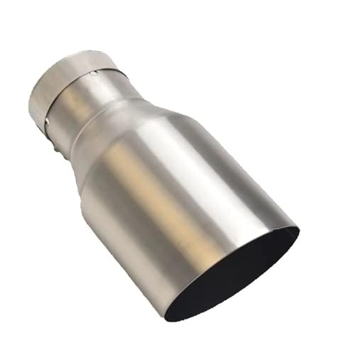 Tube d'échappement universel brossé anti-jaunissement en acier 304 coupe d'angle 76mm
