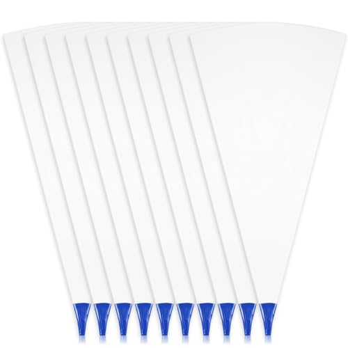 Jrifedptry 10 bolsas de mortero de mampostería para lechada de azulejos con punta moldeada y perforación, bolsa de cemento de vinilo resistente, color azul