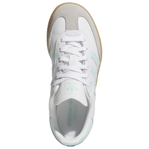 Adidas Originals Samba - Boys' Preschool (JP5485, White/Semi Flash Aqua/Gum)4