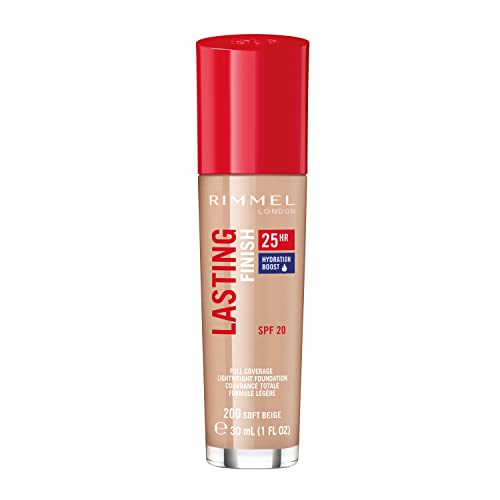 Rimmel Lasting Finish 25HR Foundation, 200 Soft Beige