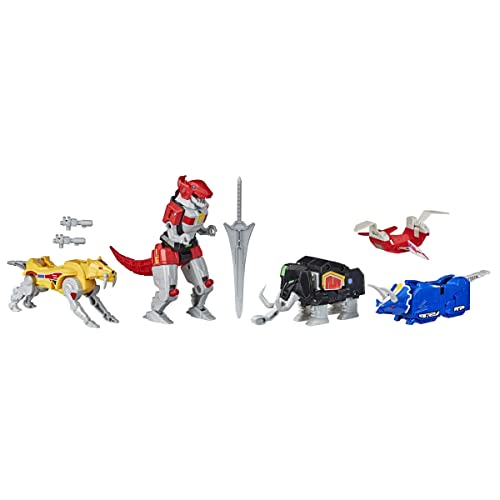 Playskool Power Rangers Mighty Morphin Megazord Megapack Includes 5 Mmpr Dinozord Action Figure Toys For Boys And Girls Ages 4 And Up Inspired By 90S TV Show (Amazon Exclusive)