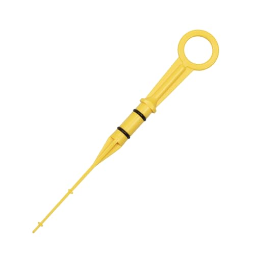 A ABSOPRO Varilla De Medición De Aceite Del Motor No.8200141457 Indicador De Nivel De Aceite De Doble Agujero Para Renault Megane Mk2 Hatchback 2002-2015 Plástico Metal Amarillo