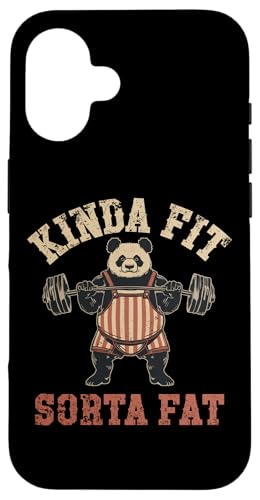 Kinda Fit Sorta Fat Funny Panda W tBbglX EGCgteBO X}zP[X iPhone 16 p