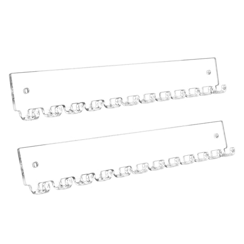 UGPLM 2 Pieces Acrylic Necklace Holders Jewelry Organizers Wall Mounted Modern Portable Necklace Organizers for Earrings Home Decor