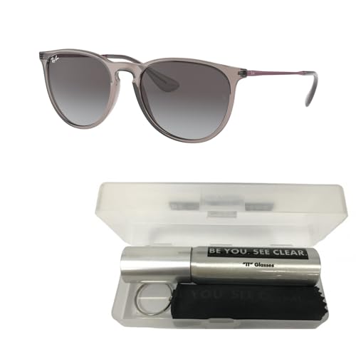 Ray-Ban RB4171 Sunglasses Bundle: RB 4171 ERIKA 65138G Erika Transparent Grey Light G and Eyewear Cleaning Kit2