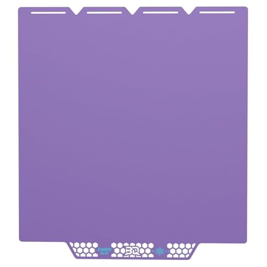 ⚡ BIQU CryoGrip Pro Glacier Build Plate for Snap-Maker U1 3D Printer, Low Temperature Printing, Double-Sided Spring Steel Sheet, 276X301mm, Purple, 1 Piece