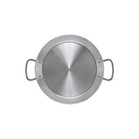 Paellera INDUCCION Acero Inoxidable 3 Raciones (28 cm) de Metaltex Cover
