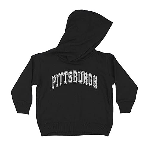 Arch Pittsburgh Kids Hoodie Sweatshirt Toddler 2T Black