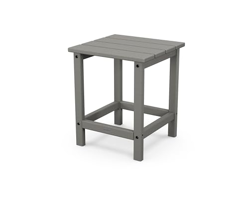 Image of POLYWOOD ECT18GY Long Island Side Table, 18-Inch, Slate Grey