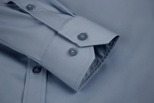 Alex Vando Mens Bamboo Dress Shirts Wrinkle Free Regular Fit Stretch Button Down Shirt