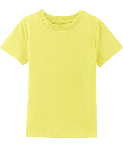 Preisvergleich Produktbild MOMBEBE COSLAND Baby Jungen T-Shirt Basic Tops Kurzarm, 92, Gelb