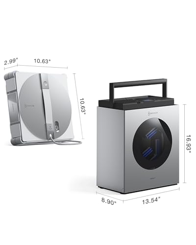 ECOVACS WINBOT W3 Omni Robot Window Cleaner with Auto-Clean & Multi-Functional Station, Win-SLAM 5.0 Smart Navigation, Intelligent Cleaning with Triple Spray System, 12-Level Protection - image 9