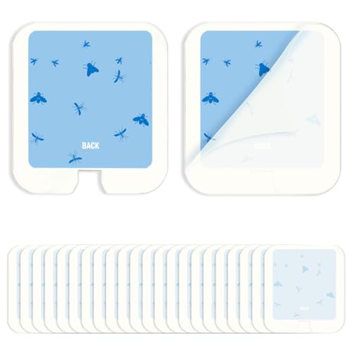 Cleanuper 24-Pack Replacement Glue Cards for Models SH502 SH503, DT3005W DT3005W-DS3 DT23005-06, Indoor Plug-in Flying Insect, Mosquito, Moth and Fly Trap Refill Pack, Extremely Sticky, Economic Pack