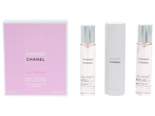 Chanel Chance Eau Tendre Twist & Spray Eau De Toilette 3x20ml/0.7...