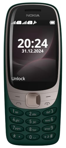 Image of Nokia 6310 Dual SIM Keypad Phone with a 2.8 inch Screen, Wireless FM Radio and Rear Camera with Flash | 1 Year Replacement Guarantee | Green
