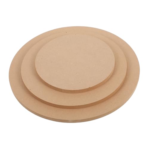 FIXOSHEE 3 piezas Moldes Apilables para Tableros de Secado Redondos de Madera para Moldeo Manual de Arcilla Herramientas de Ceramista Base para Rueda de Alfarería